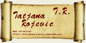 Tatjana Rojević vizit kartica